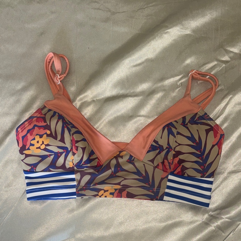 Seea Multicolor Floral Bikini Top